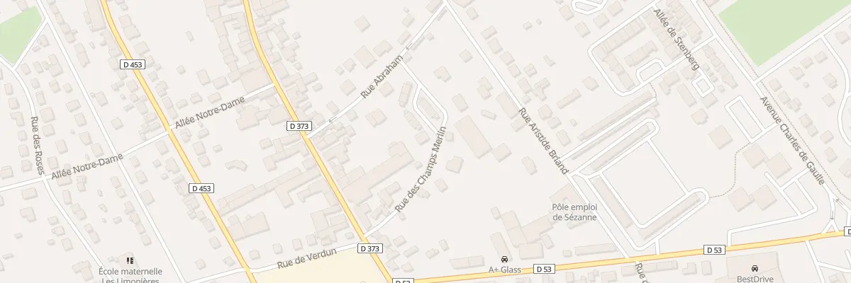 Plan du 8 Rue des Champs Merlin à Sézanne