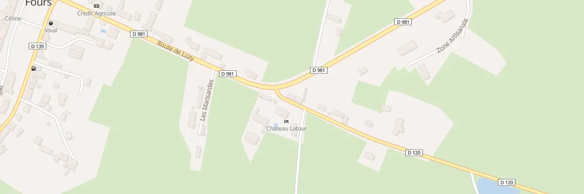Plan du 1 Rte de la Nocle Maulaix à Fours