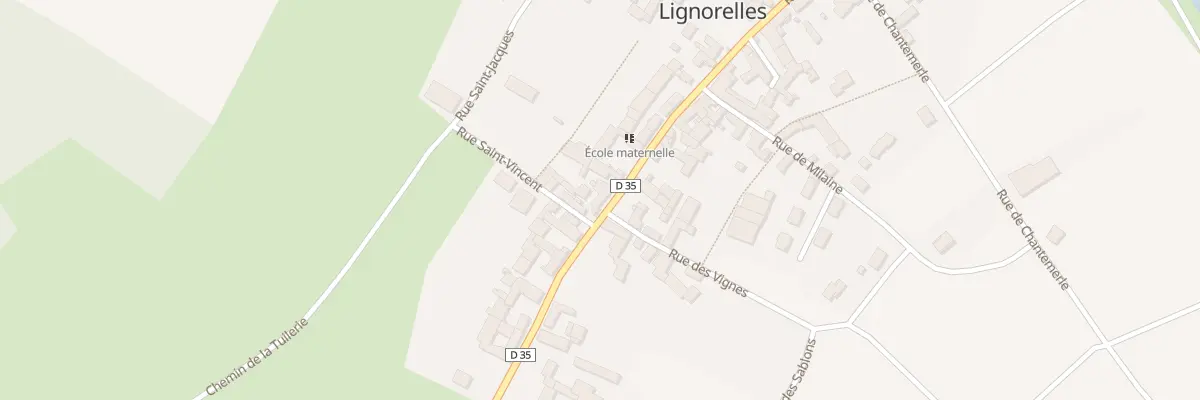 Plan du 2 Rue St Vincent à Lignorelles