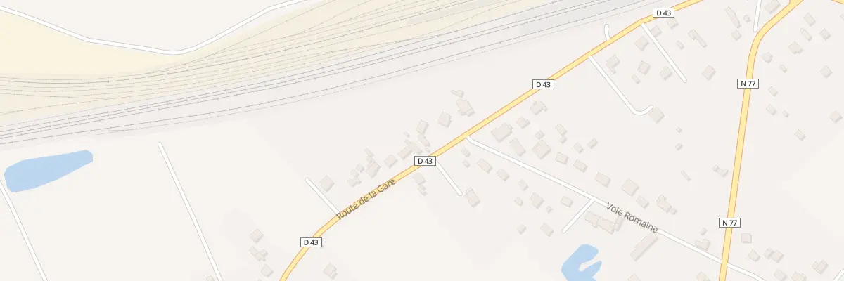 Plan du 91 Rte de la Gare à Vergigny