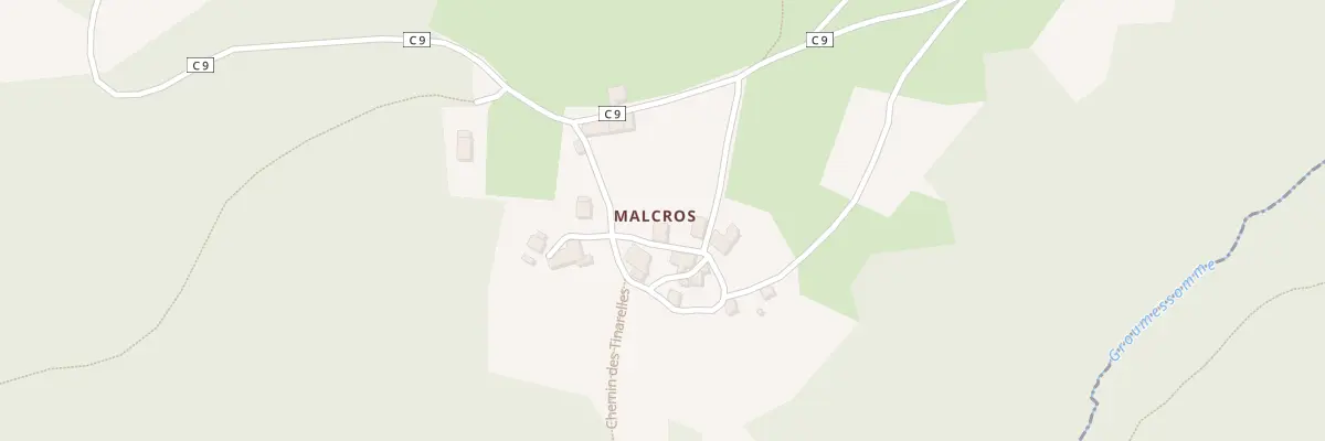Plan du 5027 Malcros à Malvières