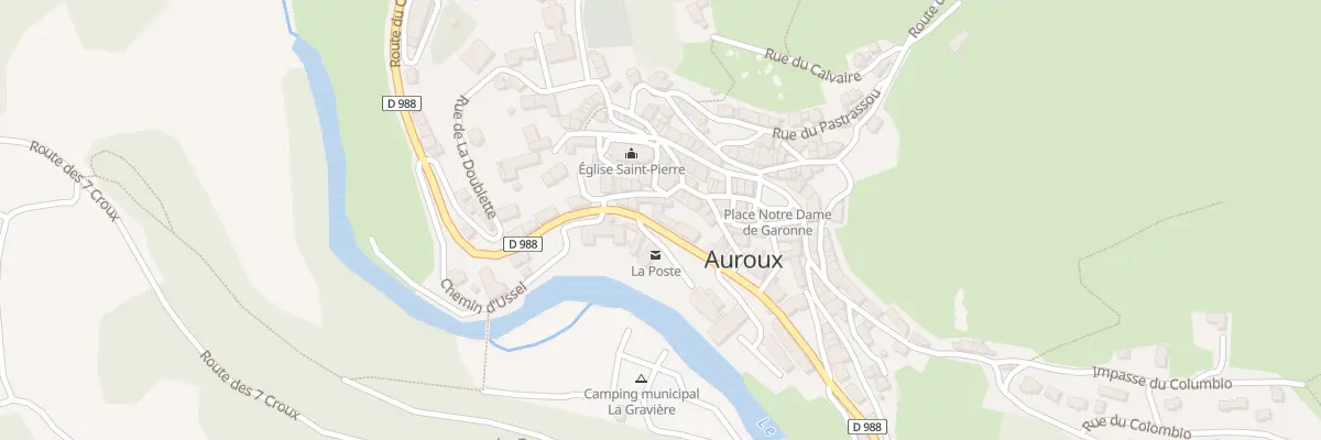 Plan du 53 Rte du Chapeauroux à Auroux