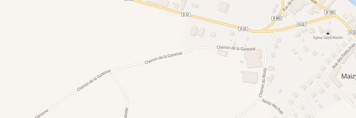 Plan du 153 L’Entraille à Maizy