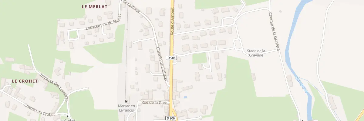 Plan du 6 Rte d’Ambert à Marsac-en-Livradois