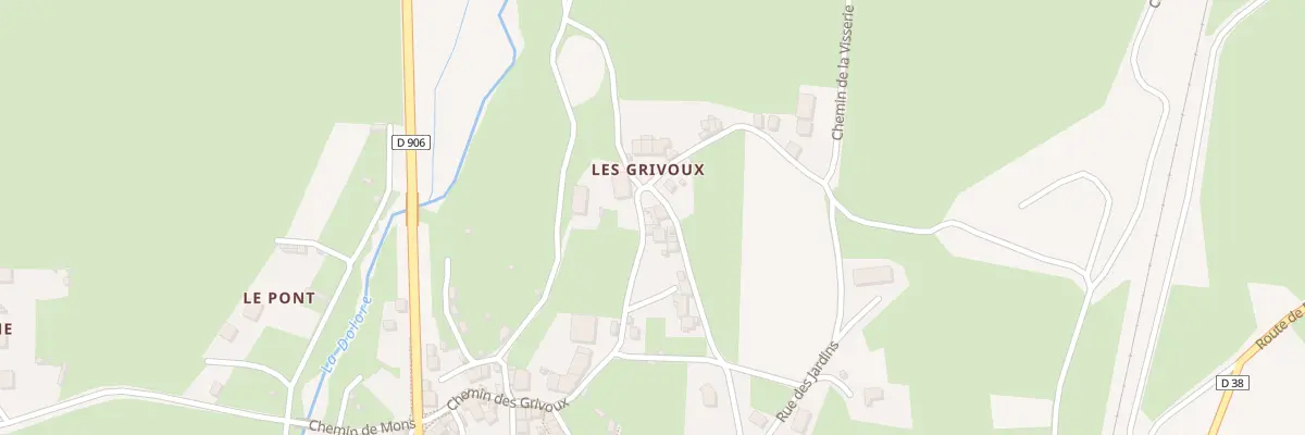 Plan du 5010 Les Grivoux à Arlanc