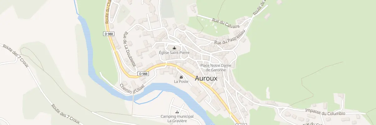 Plan du 5289 Auroux Village à Auroux