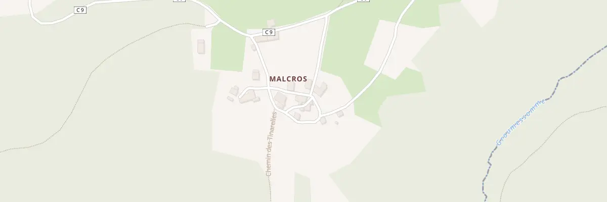 Plan du 5026 Malcros à Malvières