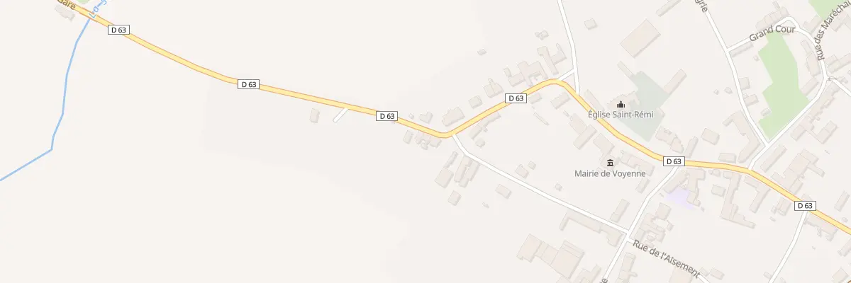 Plan du 13 Rue de la Gare à Voyenne