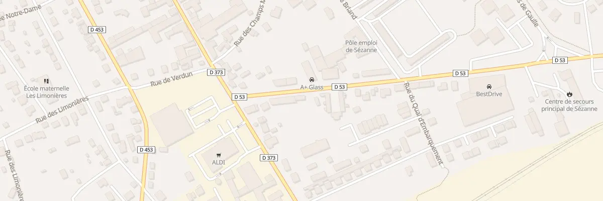 Plan du 13 Av de la Resistance à Sézanne