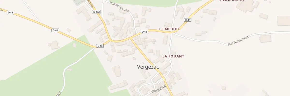 Plan du 7 Rue de l’Eglise à Vergezac