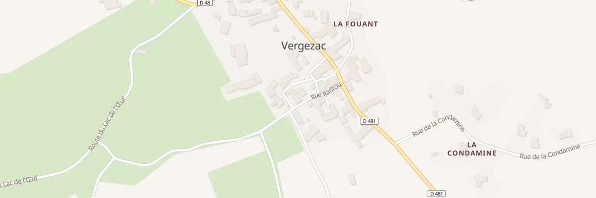 Plan du 5001 Le Bourg à Vergezac