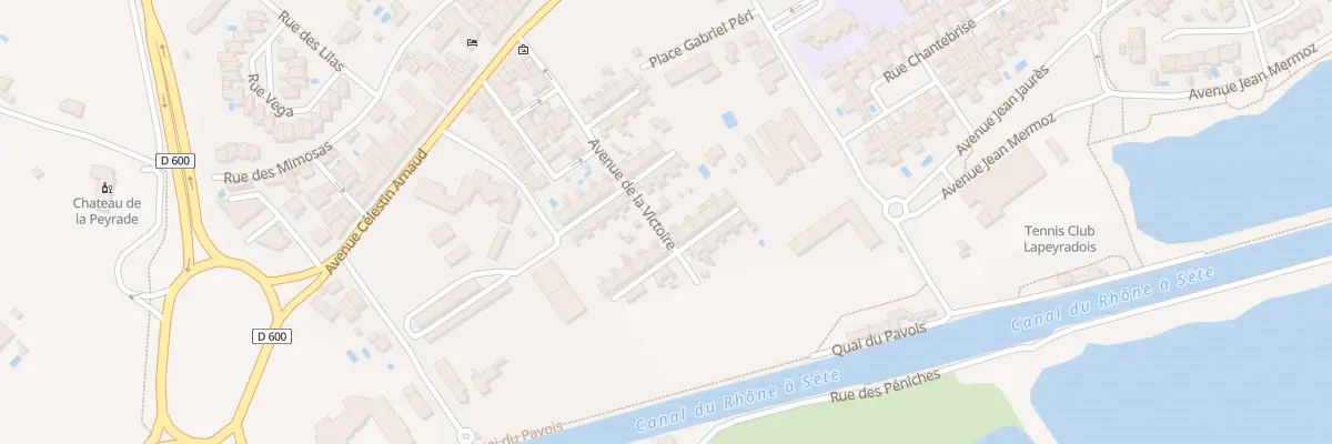 Plan du 14 Rue de la Marne La Peyrade à Frontignan