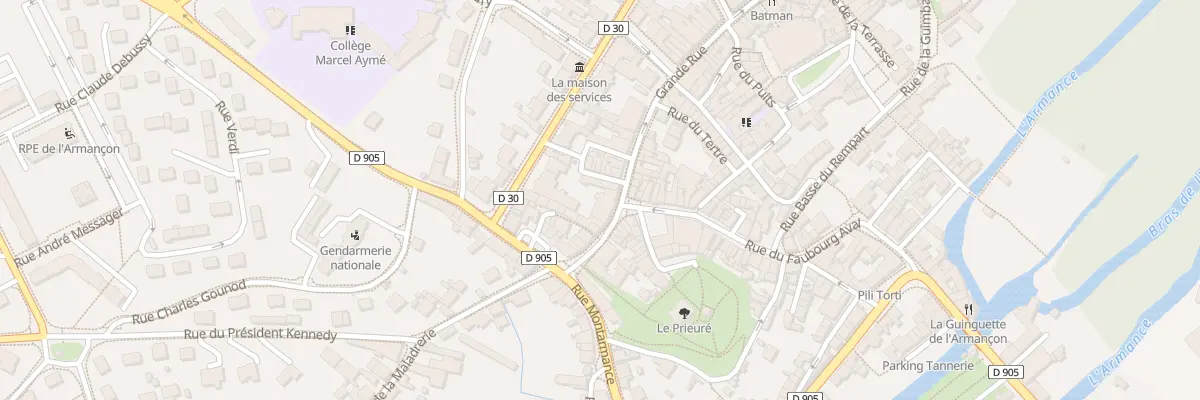 Plan du 56 Grande Rue à Saint-Florentin