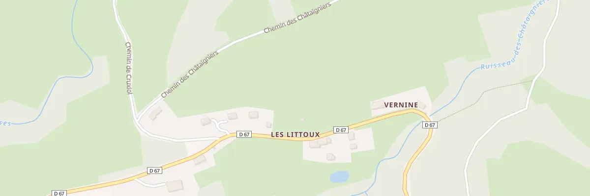 Plan des Littoux à Job