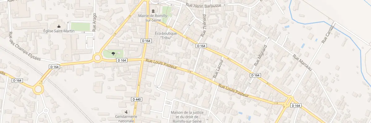 Plan du 17 Rue Louis Pasteur à Romilly-sur-Seine