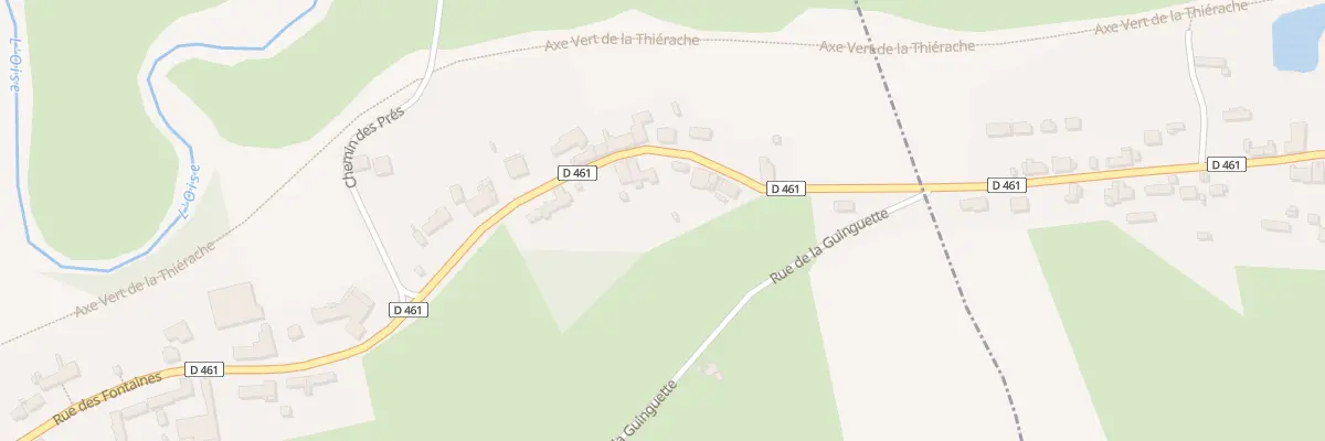 Plan du 9 Rue des Fontaines à Romery