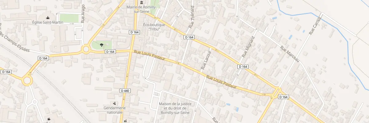 Plan du 19 Rue Louis Pasteur à Romilly-sur-Seine