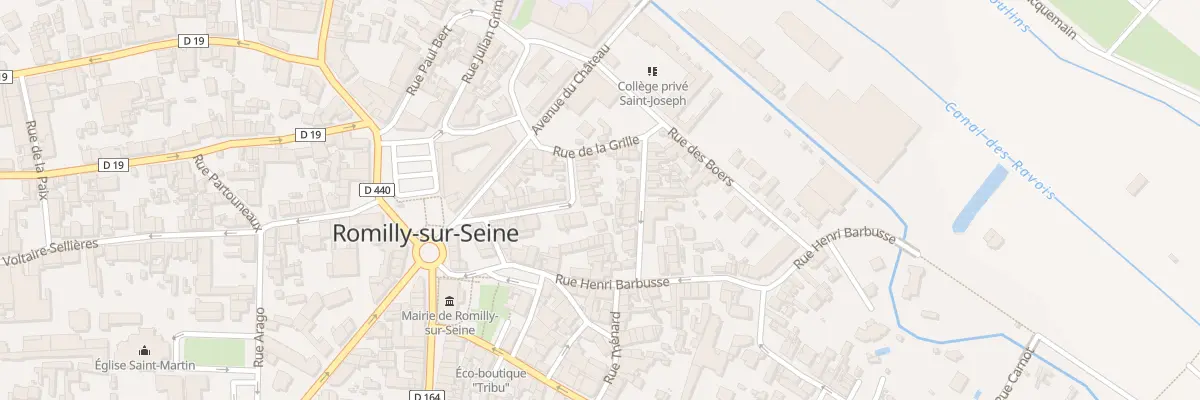 Plan du 18 Rue Gabriel Willaume à Romilly-sur-Seine