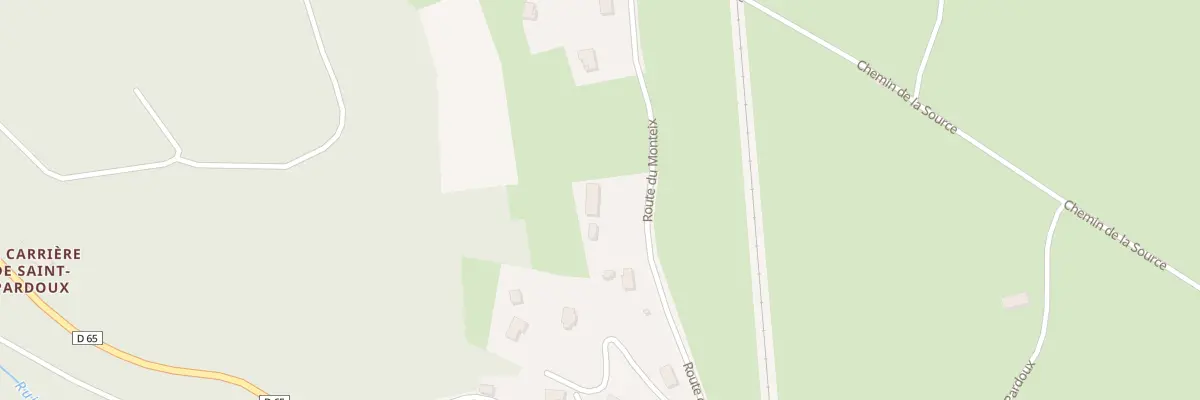 Plan du 431 Rte du Monteix à Ambert