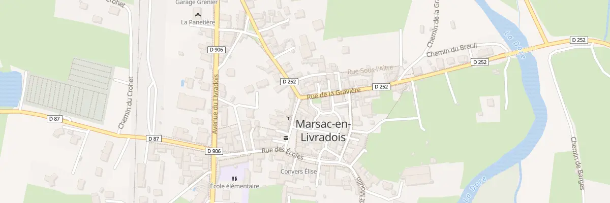 Plan du 2 Rue de la Gravière à Marsac-en-Livradois