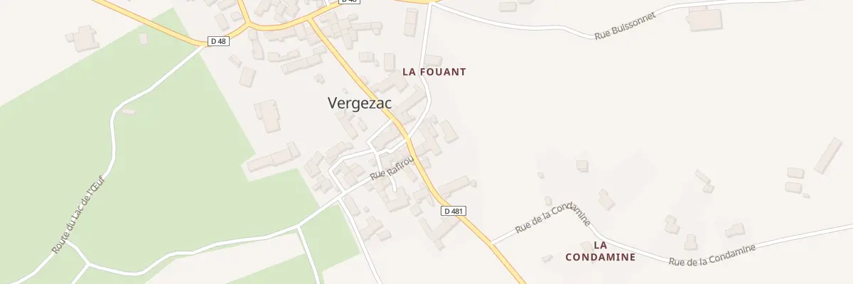 Plan du 2 Rue du Lavoir à Vergezac