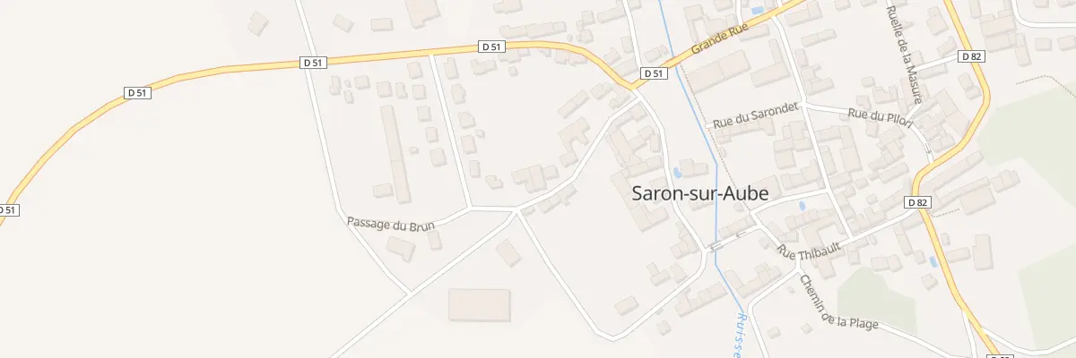 Plan du 7 Rue du Faubourg Saint-Maure à Saron-sur-Aube