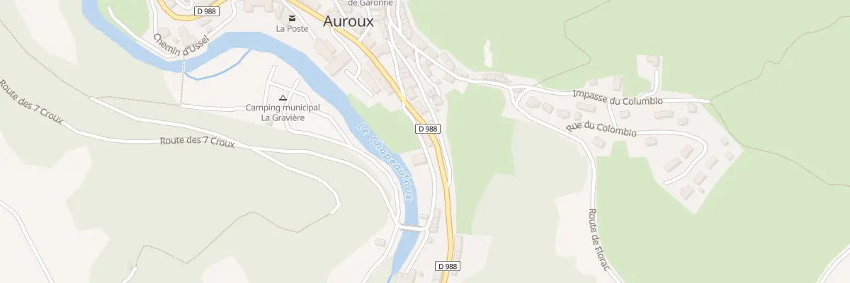 Plan du 30 Rte du Chapeauroux à Auroux