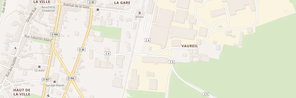 Plan du 5235 Vaureilles à Arlanc