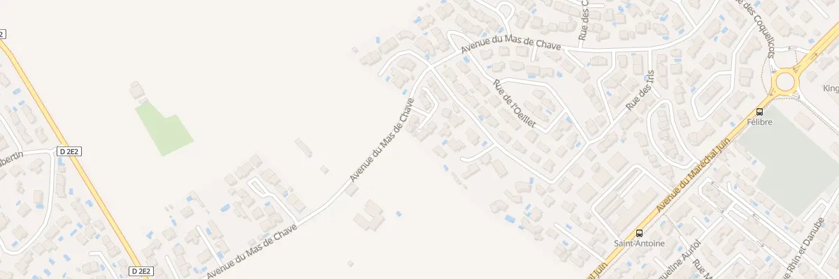 Plan du 2 Rue de la Rose à Frontignan