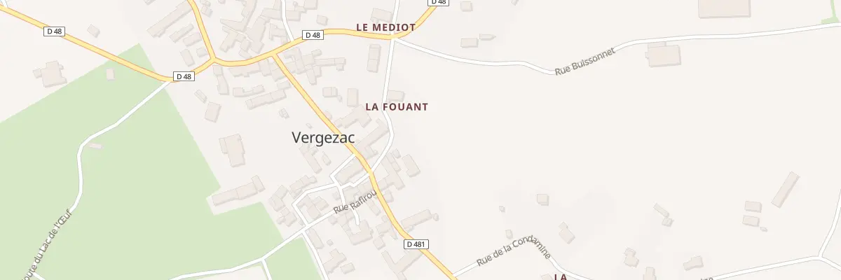 Plan du 5060 Le Bourg à Vergezac