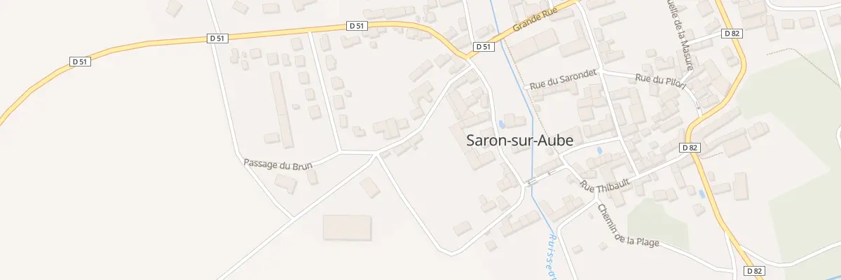 Plan du 4 Rue du Faubourg Saint-Maure à Saron-sur-Aube