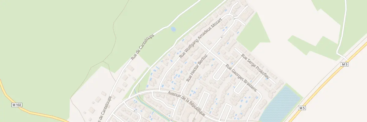 Plan du 119 Rue Wolfgang Amadeus Mozart à Cournonterral