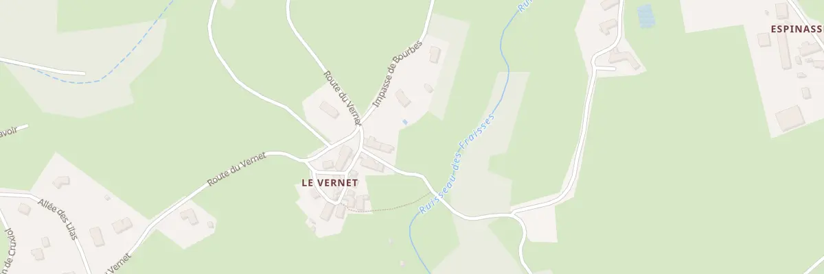 Plan du 5023 Le Vernet à Job