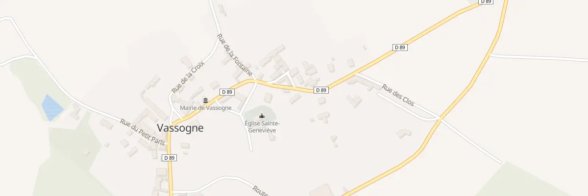 Plan du 4 Rue du Thour à Vassogne