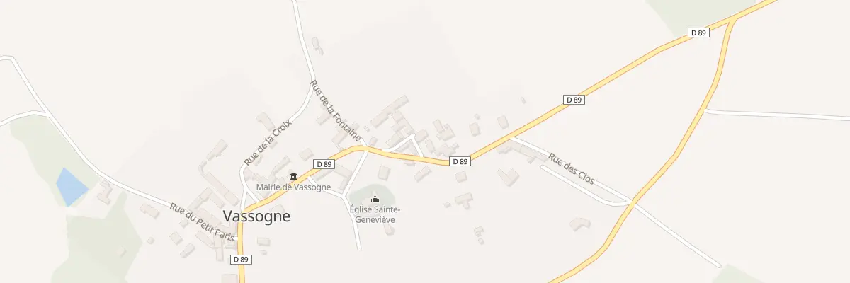 Plan du 2 Rue du Puits Hayet à Vassogne
