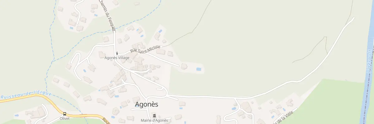 Plan du 5433 La Costete à Agonès