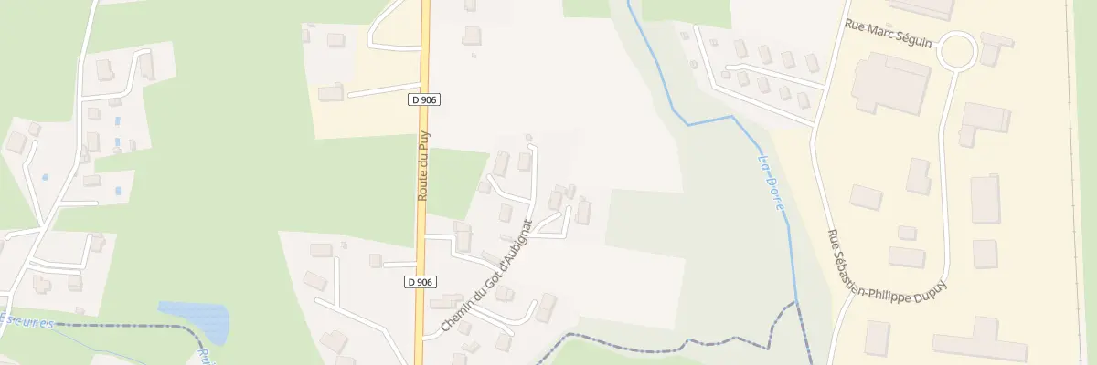 Plan du 153 Che du Got d’Aubignat à Ambert