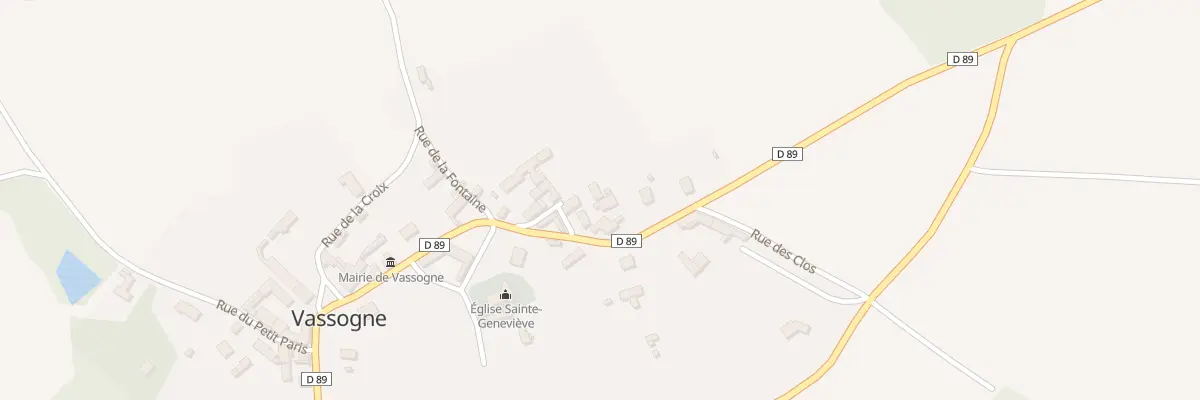 Plan du 19 Rue du Thour à Vassogne