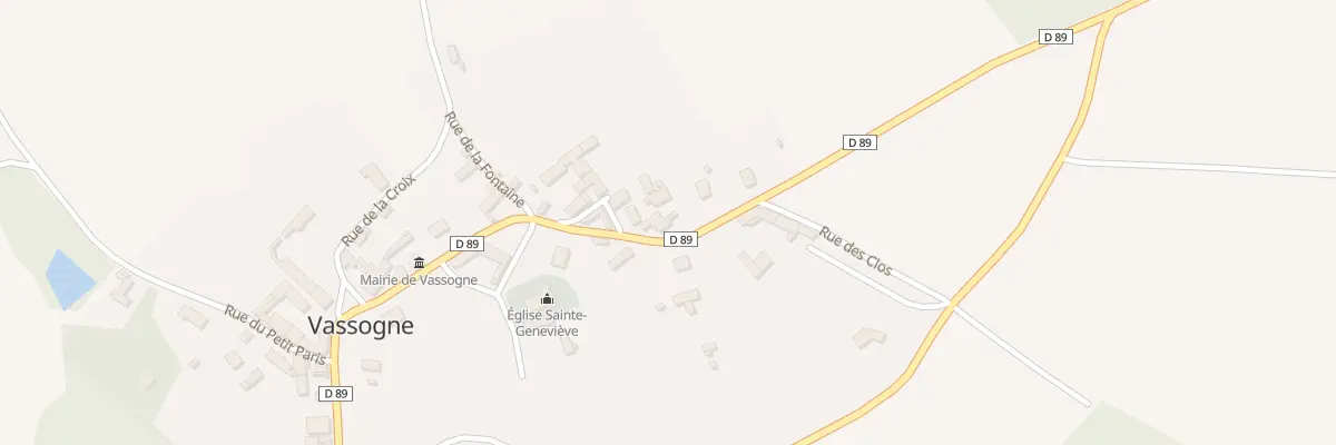 Plan du 21 Rue du Thour à Vassogne