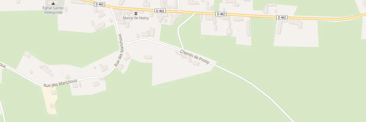 Plan du 2 Che de Proisy à Malzy