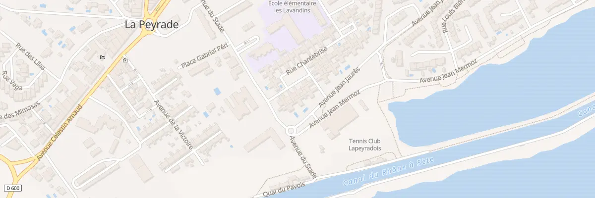 Plan du 8 Rue du Gymnase à Frontignan