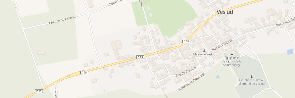 Plan du 2 Rue des Berceaux à Veslud