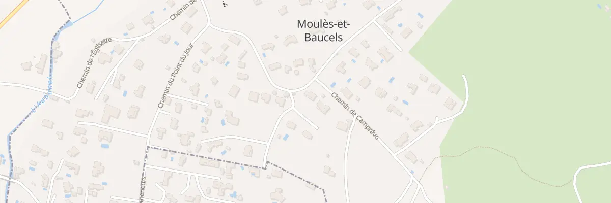Plan du 5506 Jalaguiere à Moulès-et-Baucels