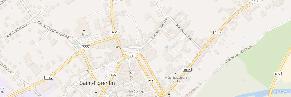 Plan du 18 Pl de la Halle à Saint-Florentin