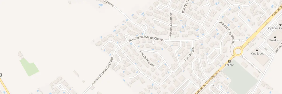 Plan du 42 Rue de la Rose à Frontignan