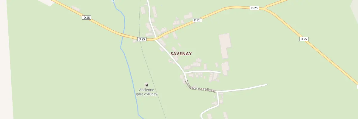 Plan du 83 Imp de Savenay à Aunay-en-Bazois