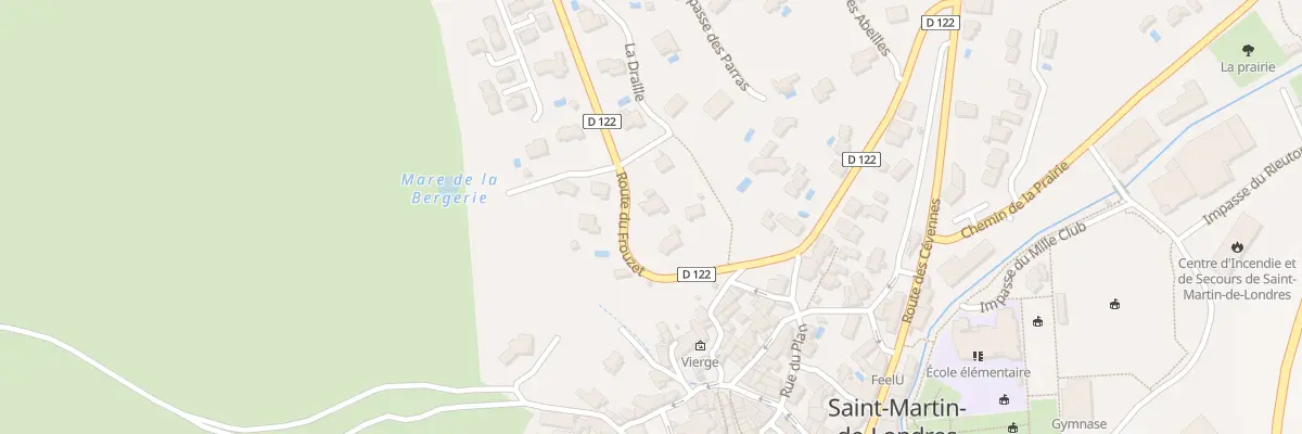 Plan du 417 Rte du Frouzet à Saint-Martin-de-Londres