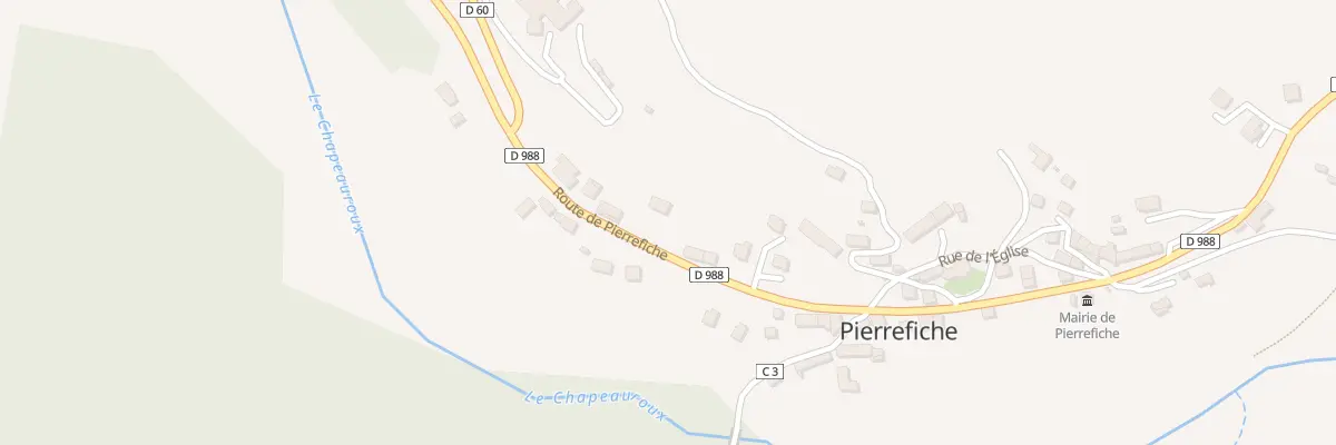 Plan du 215 Rte de Pierrefiche à Pierrefiche