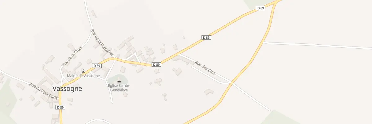Plan du 8B Rue du Thour à Vassogne