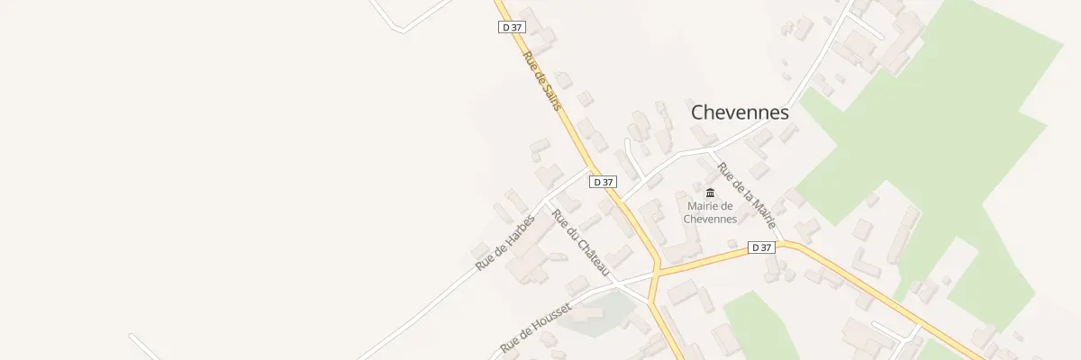 Plan du 2B Rue de Harbes à Chevennes